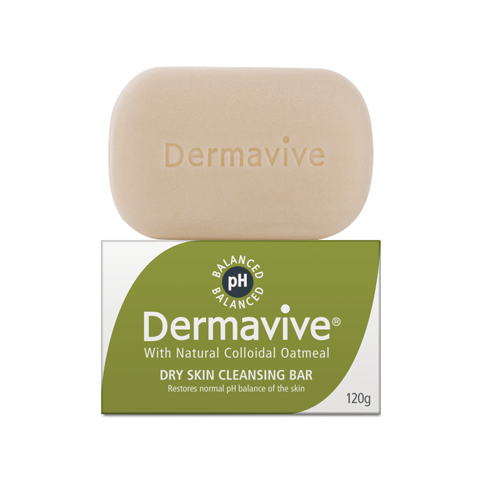 DERMAVIVE DRY SKIN CLEANSING BAR 120G