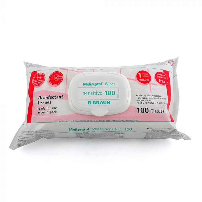 BRAUN DISINFECTANT TISSUES 100s
