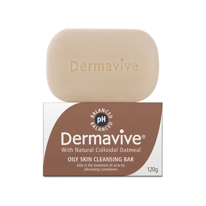 DERMAVIVE OILY SKIN CLEANSING BAR 120G