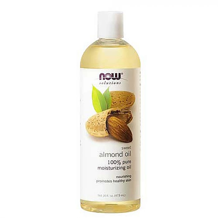 NOW SWEET ALMOND OIL 100% PURE MOISTURIZING OIL FOR HEALTHY SKIN 473ML