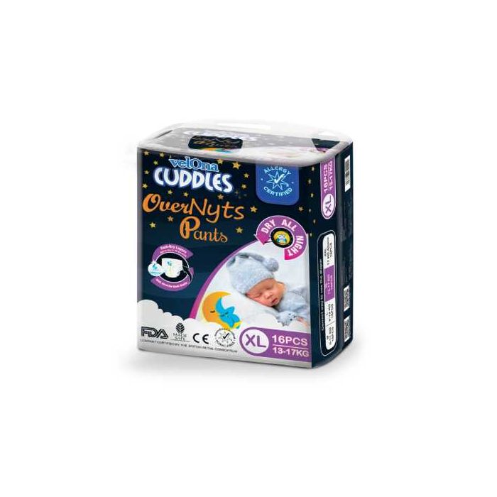 VELONA CUDDLES OVERNYT PANTS XL 16PCS