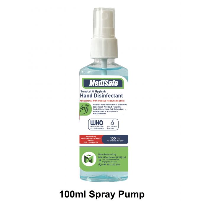 MEDISAFE SURGICAL & HYGEINIC HAND DISINFECTANT  100ML