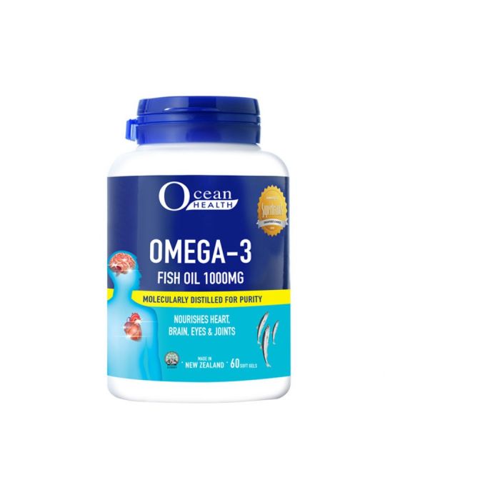 OCEAN HEALTH OMEGA-3 FISH OIL 1000MG 60S