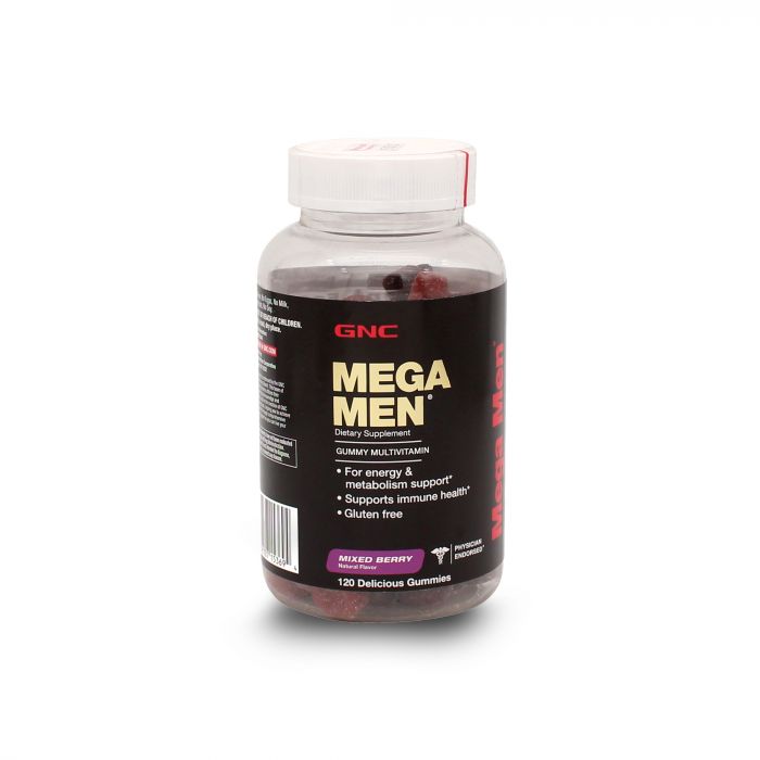 GNC MEGA MEN MIXED BERRY 120GUM 102991
