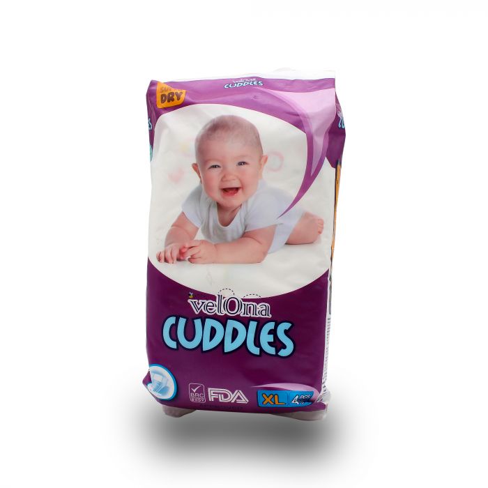 VELONA BABY DIAPERS EXTRA LARGE 4PCS
