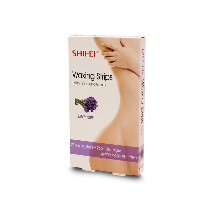 SHIFEI BODY WAXING STRIPS LAVENDER  20S
