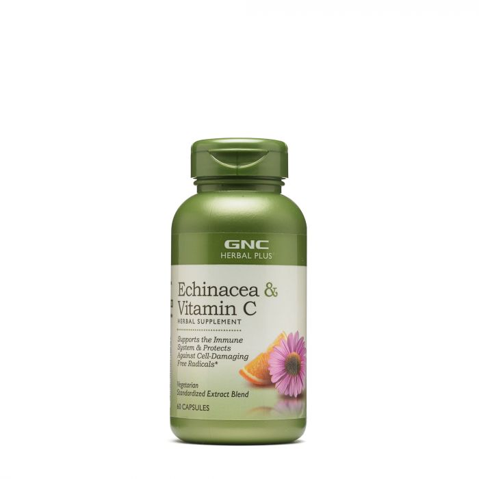 GNC HERBAL ECHINACEA VITAMIN C 60CAP 