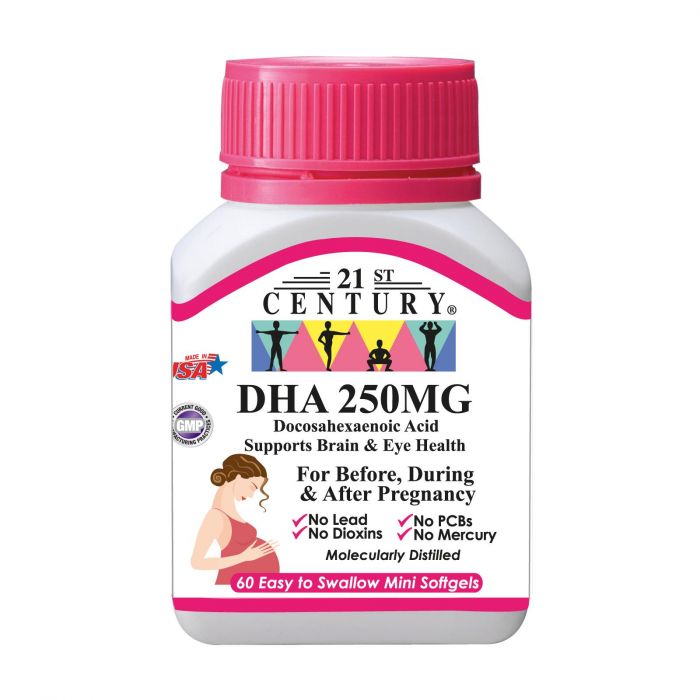 21 ST CENTURY DHA 250MG TAB 60S