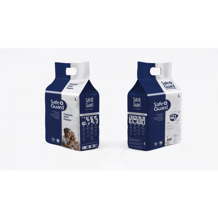 SAFE GUARD ADULT DIAPERS L 10S
