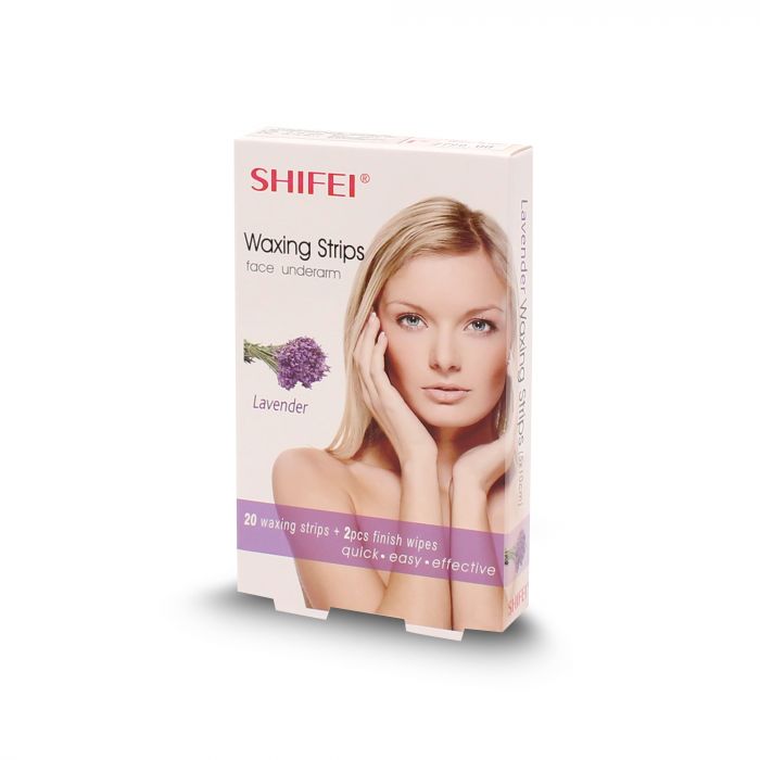 SHIFEI FACE WAXING STRIPS LAVENDER 20S
