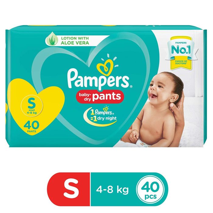 PAMPERS BABY DIAPERS DRY PANTS SMALL SIZE 4S