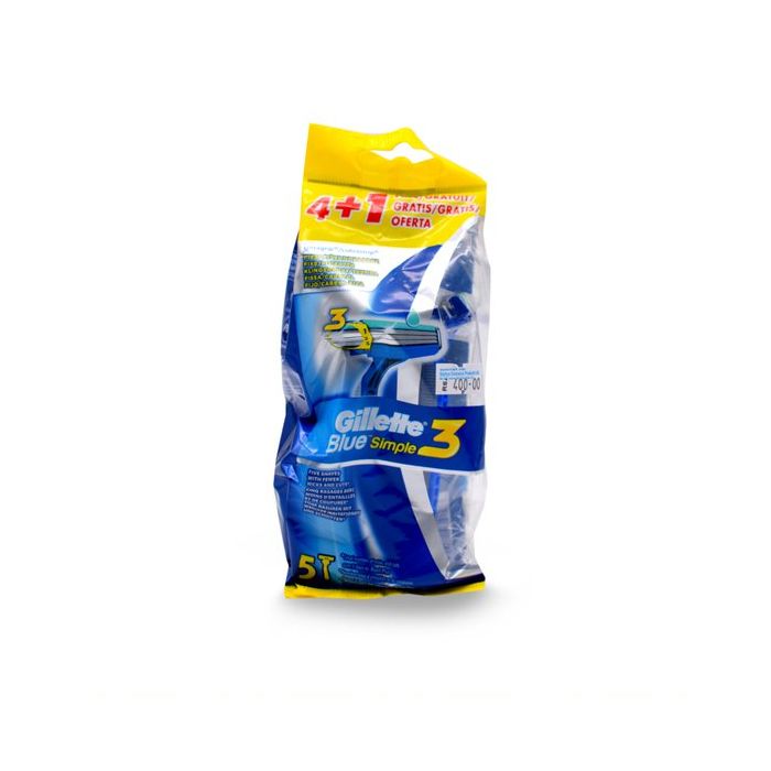 GILLETTE BLUE SIMPLE 3 4+1 RAZOR