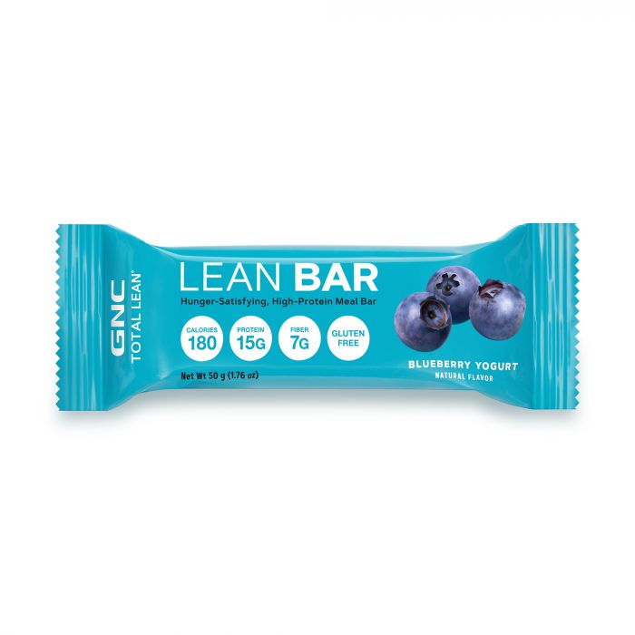 GNC LEAN BAR HUNGER SATISFYING HIGH PROTEIN BAR BLUBERRY YOGURT 50G