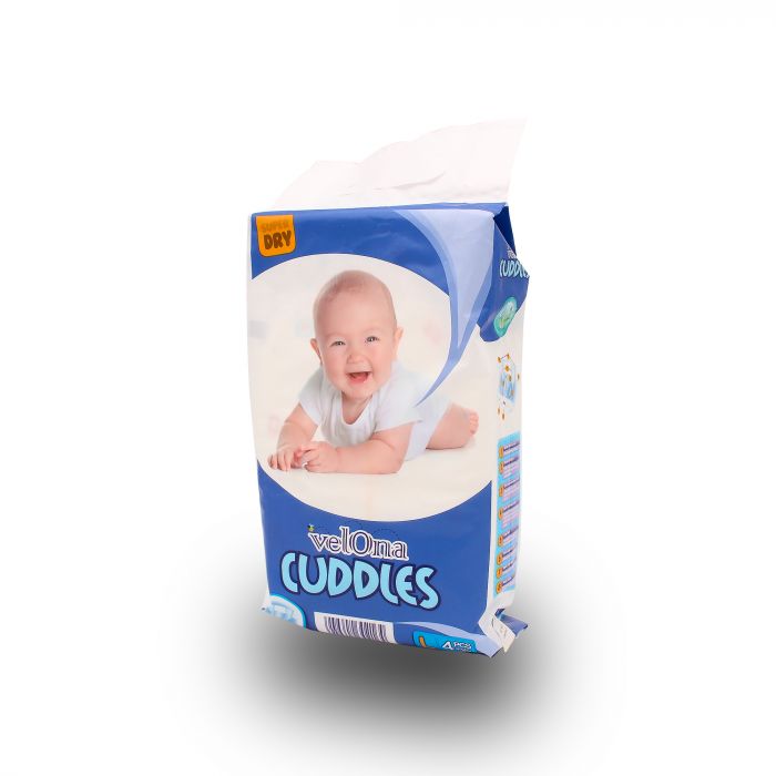 VELONA BABY DIAPERS LARGE 4PCS
