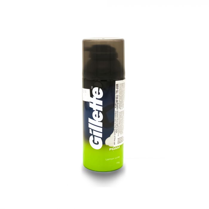 GILLETTE SHAVING FOAM LEMON & LIME 196ML