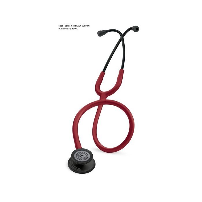 LITTMANN CLASSIC III STETHOSCOPE 5868 BURGENDY/BLACK 