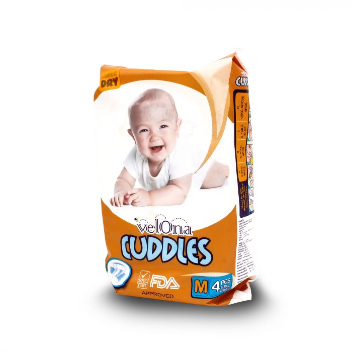 VELONA CUDDLES BABY DIAPERS MEDIUM 4S