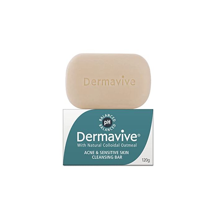 DERMAVIVE ACNE & SENSITIVE SKIN CLEANSING BAR 120G