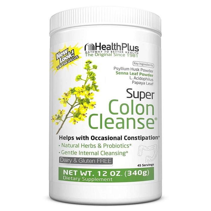 HEALTHPLUS COLON CLEANSE 340G 37411