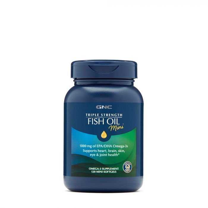 GNC TRIPLE STRENGTH FISH OIL OMEGA 3 SOFTGEL CAPS 120S