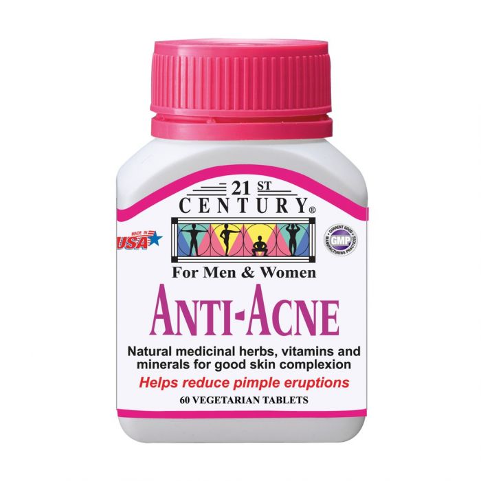 21 ST CENTURY ANTI ACNE TAB 60S