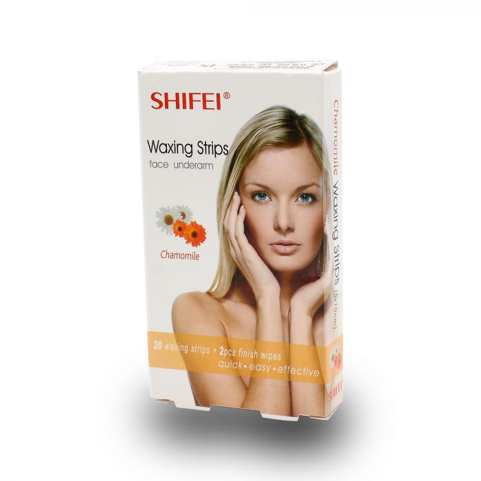 SHIFEI FACE WAXING STRIPS CHAMOMILE 20S