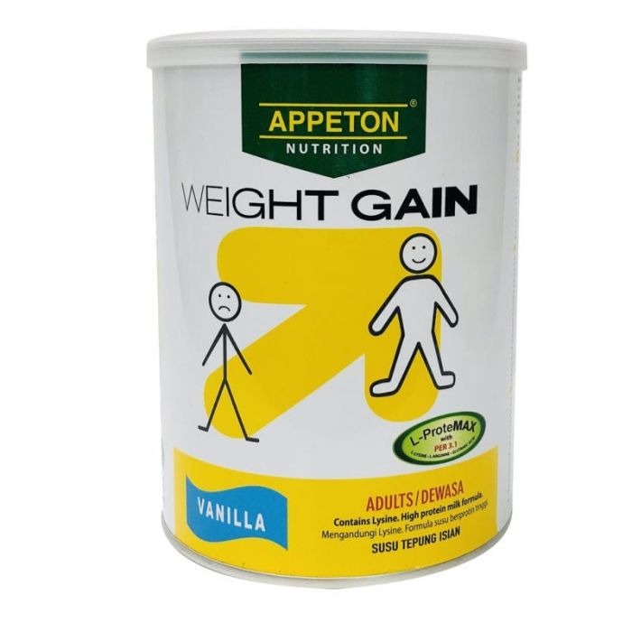 APPETON WEIGHT GAIN ADULT VANILA 450G