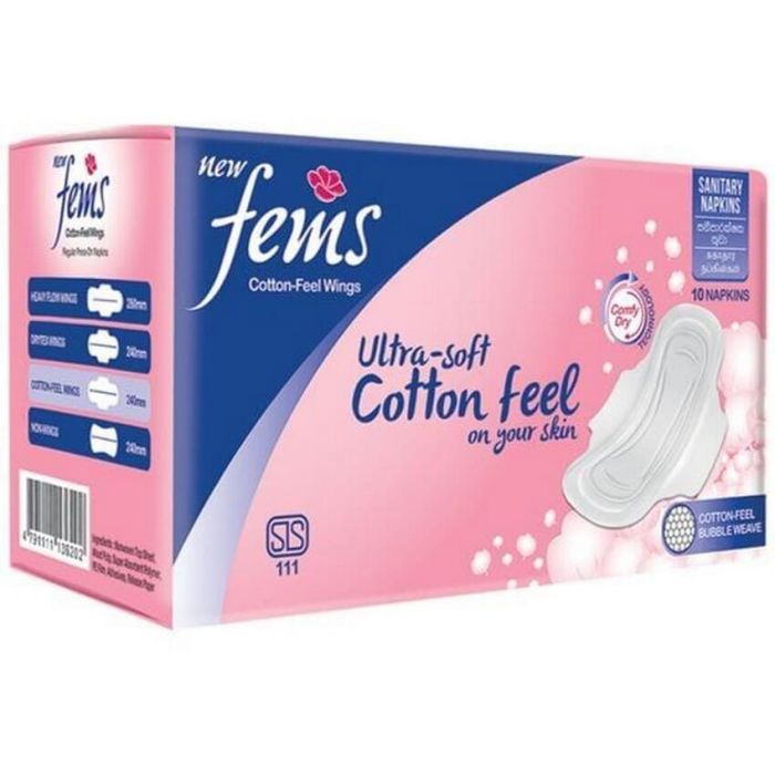 FEMS COTTON FEEL WINGS 10S