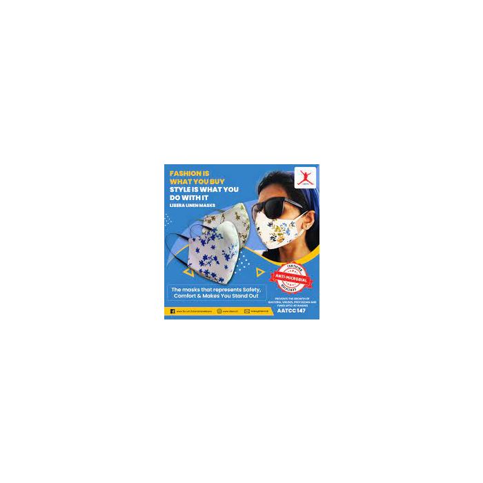 LIBERA LINEN (03 IN PACK) CHIDRENS FACE MASK