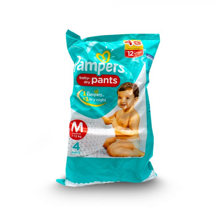 PAMPERS BABY DIAPERS DRY PANTS M 4S