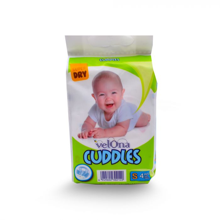 VELONA NEW BORN BABY DIAPERS SMALL 4PCS