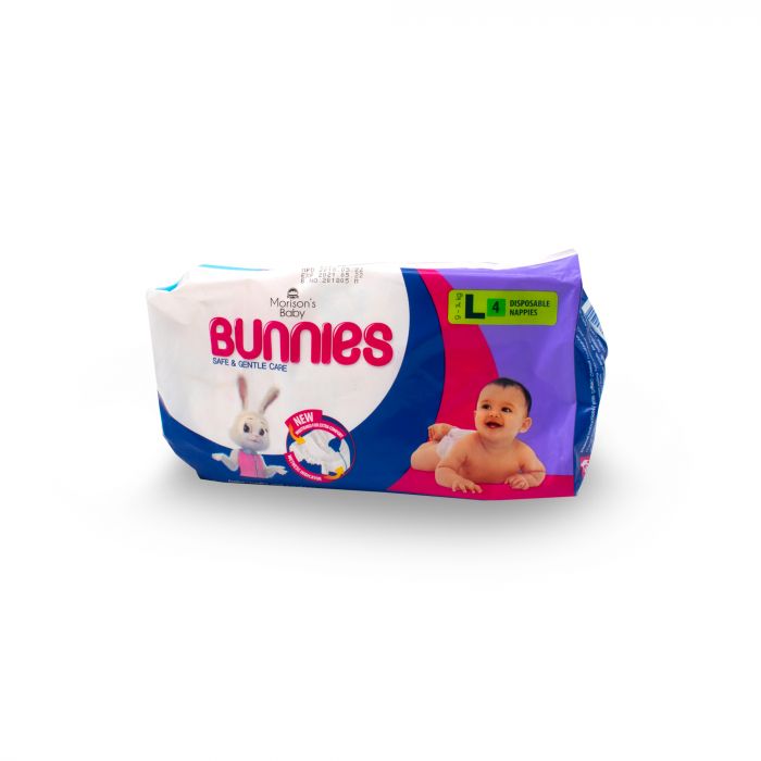 MORISONS BABY DIAPER BUNNIES 4S LARGE