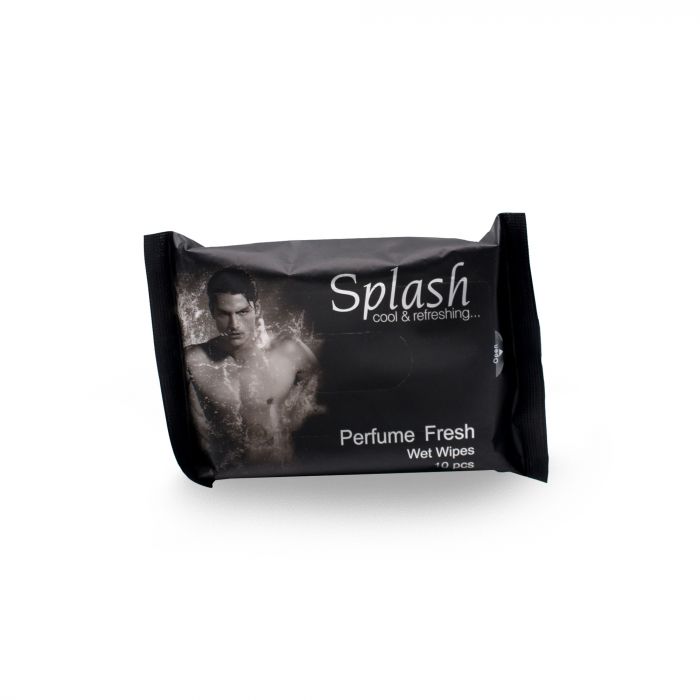 SPLASH PERFUME FRESH MENS WIPE 10S
