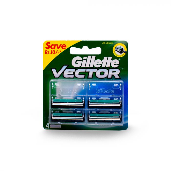 GILLETTE VECTOR PLUS CARTRIDGES 4 S