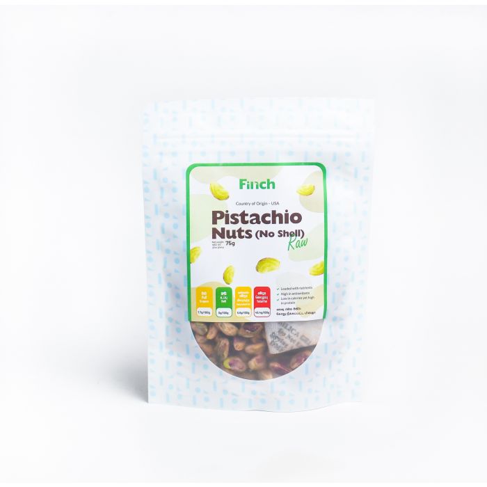 FINCH PISTACHIO NUTS NO SHELL RAW 75G