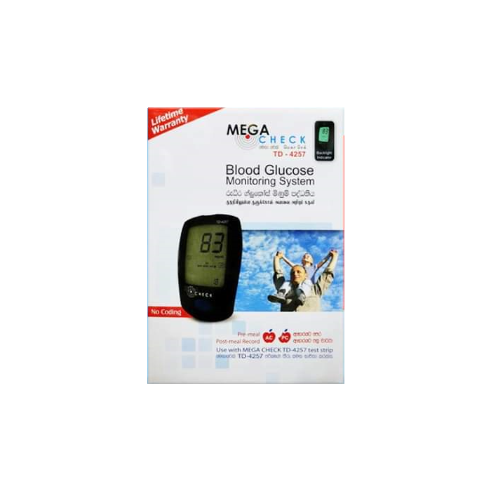 Mega Check Glucometer TD4207