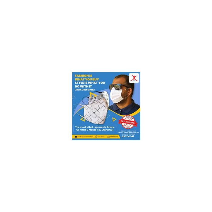 LIBERA LINEN ADULT (3 IN PACK) FACE MASK