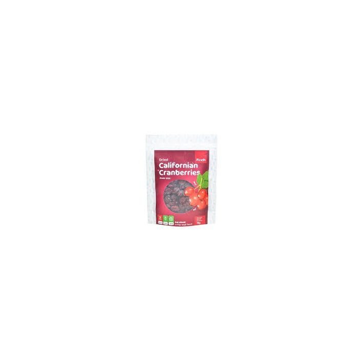 FINCH DRIED CALIFORNIAN CRANBERRIES 75G
