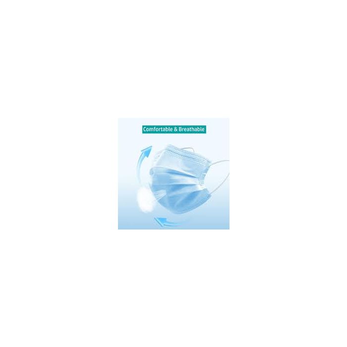 FACE MASK KIDS PRINTED BLUE (IMEDRA ) 