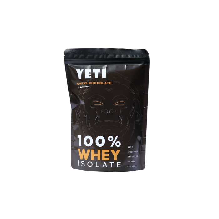 YETI WHEY ISOLATE CHOCOLATE FLAVOURED 420G