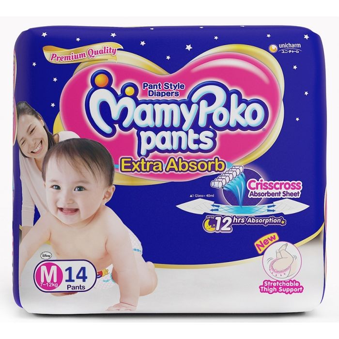 MAMY POKO DIAPER PANT MEDIUM 14 S
