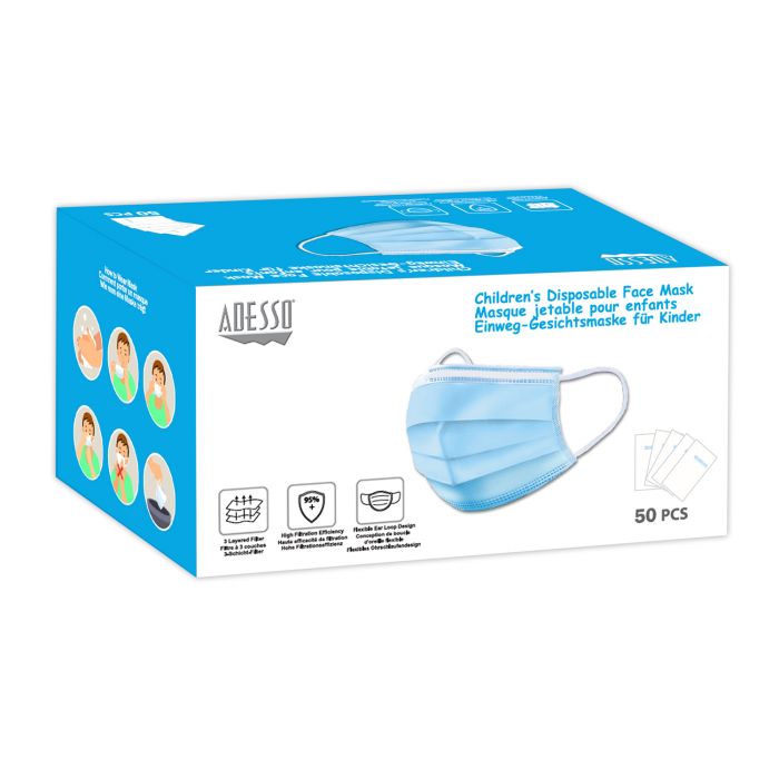 FACE MASK KIDS BLUE 25S ( IMEDRA )
