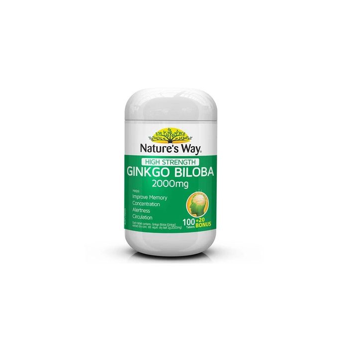 NATURES WAY GINKGO BILOBA 2000MG TAB 120S