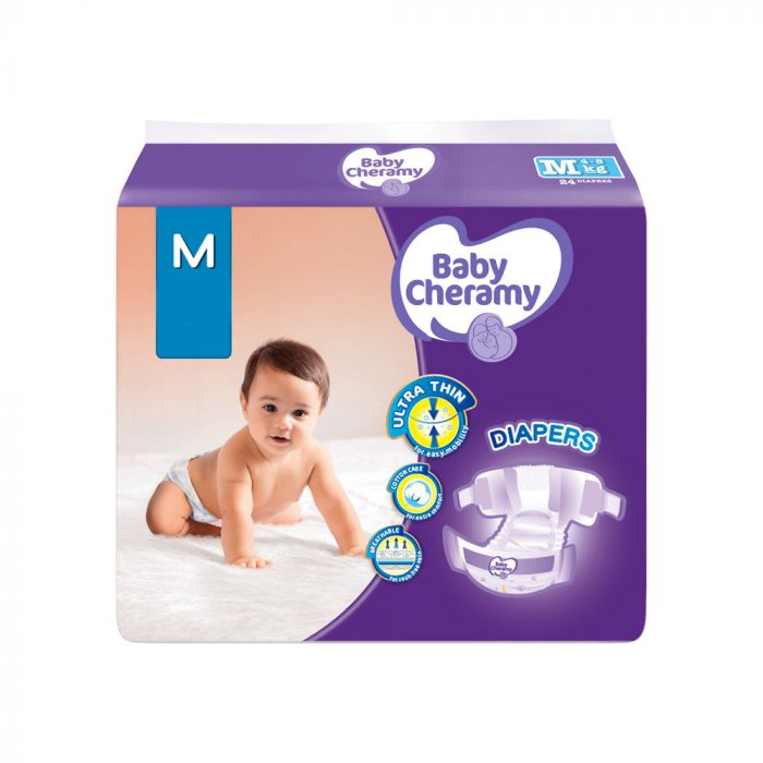 BABY CHERAMY BABY DIAPERS (M) 12S 