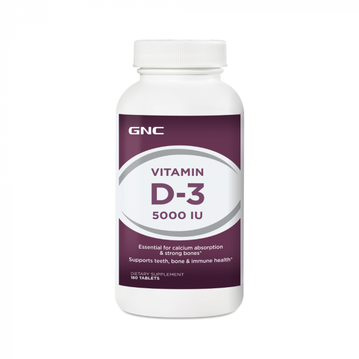 GNC VITAMIN D-3 5000IU 180TAB145222