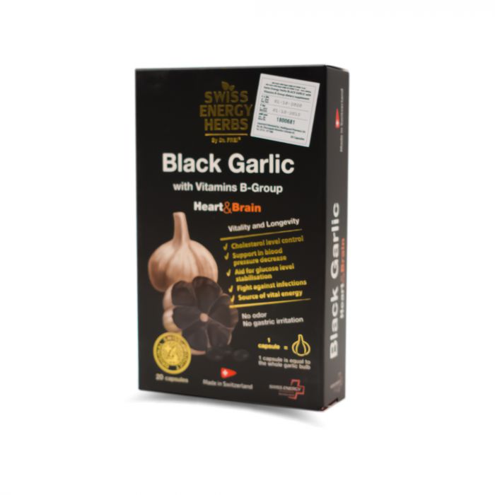 SWISS ENERGY BLACK GARLIC WITH VIT B TABS