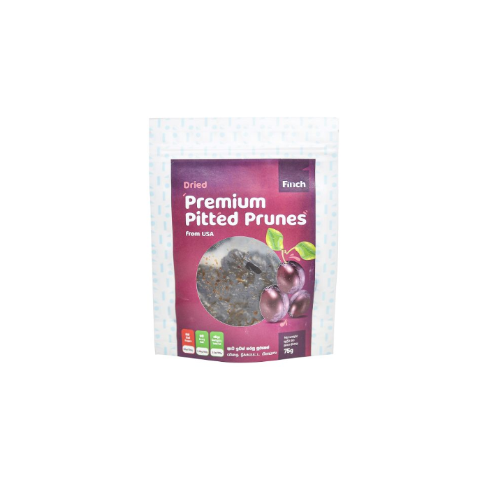 FINCH DRIED PREMIUM PITTED PRUNES 75G
