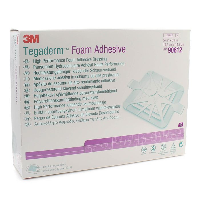 TEGADERM FOAM ADHESIVE 10X10 CM 90612
