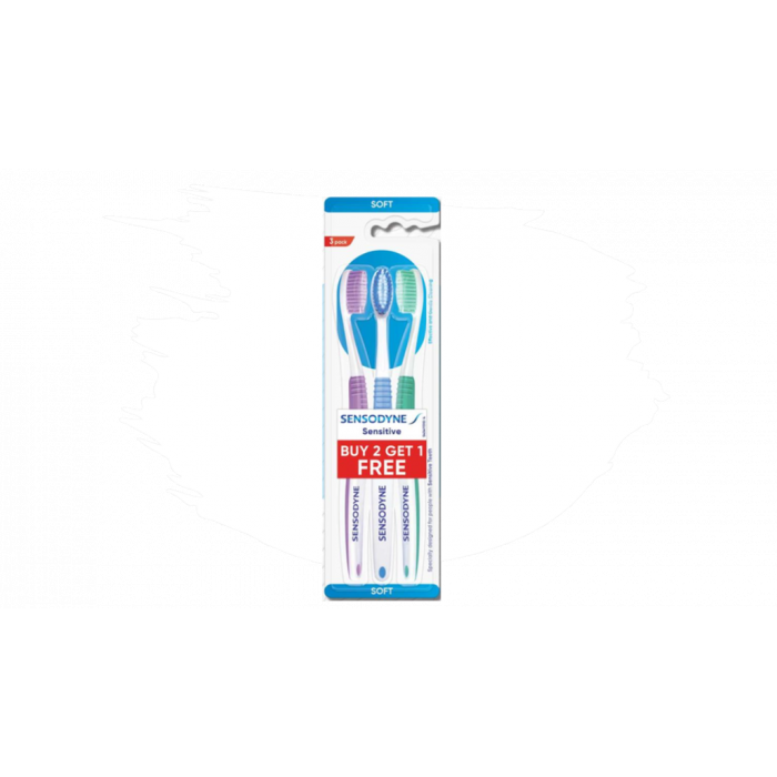 SENSODYNE SOFT TOOTHBRUSH BUY 2 GET 1 FREE