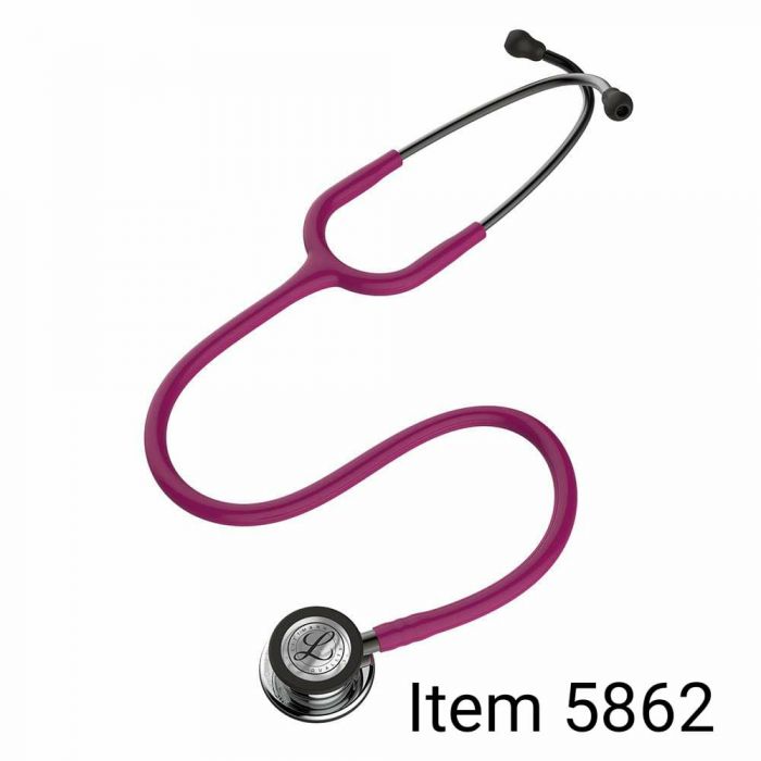 LITTMANN CLASSIC III STETHOSCOPE 5862 RASPBERRY TUBE MIRROR 